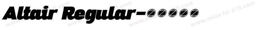 Altair Regular字体转换